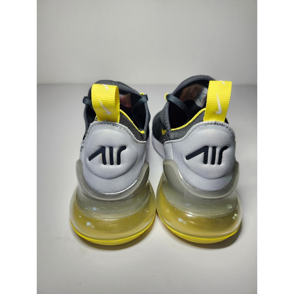 Nike Kids’ Air Max 270 Black Yellow Sz 5.5Y Mesh Athletic Sneaker - Picture 6 of 16